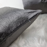 Anshu Graphite / Grey / Steel Luxury Home Cushion Cover for sofa bed or chair