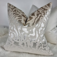 Harlequin Seduire Oyster/Pearl Handmade Cushion Cover Animal Print.