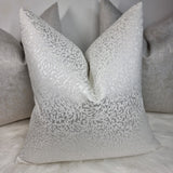 Amelie Textured Jacquard White Cushion Cover