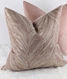 Luxor Pink & Gold Handmade Cushion Cover