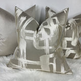 Designer Harlequin Asuka Pewter Cushion Cover Taupe