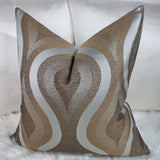 Twilight Trio Bronze Brown Luxury Ogee Style Cushion Cover