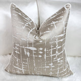 Ivory piped Lustrous in Champagne Gold Cushion Cover