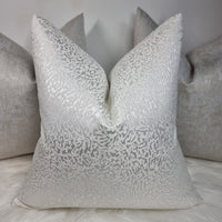 Amelie Textured Jacquard White Cushion Cover