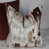 Wish Antique Burnt Orange Abstract design Handmade Cushion Cover