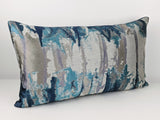 Waterfall Cushion Cover in Teal Blue