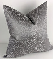 John Lewis Astar Fabric cushion Cover Steel Grey Handmade Double sided