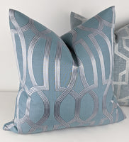Luxury Destiny Handmade Cushion Cover Teal Blue