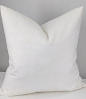 Snow Velvet Textured Fabric Cushion Cover