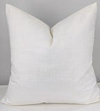 Snow Velvet Textured Fabric Cushion Cover