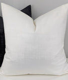 Snow Velvet Textured Fabric Cushion Cover