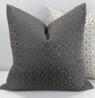 iliv Honeycomb in Graphite Handmade Cushion Cover