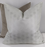 Limitless Cushion Cover Handmade Double Sided Silver Mist