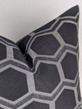 Chic Geometric Design: Zara Black Cushion Cover