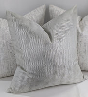 Limitless Cushion Cover Handmade Double Sided Silver Mist