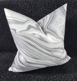 MARBELO Gorgeous Marble Design in Smoke Cushion Cover