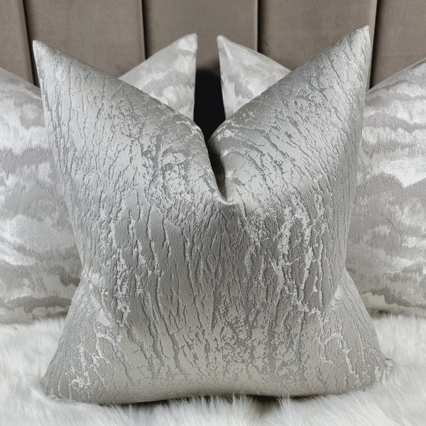 Hamlet Titanium Silver Cushion Cover Prestigious Textiles