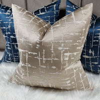 Lustrous in Champagne Gold Cushion Cover