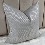 John Lewis Contour Fabric cushion Cover Grey Silver