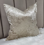 Moonstruck Champagne Cushion Cover Crush Velvet