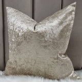 Moonstruck Champagne Cushion Cover Crush Velvet