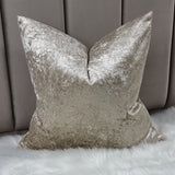 Moonstruck Champagne Cushion Cover Crush Velvet