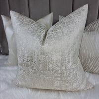 KIDMAN CREAM CUSHION COVER DOUBLE SIDED GLAMOROUS BOUTIQUE STYLE