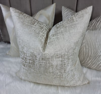 KIDMAN CREAM CUSHION COVER DOUBLE SIDED GLAMOROUS BOUTIQUE STYLE