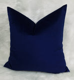 Royal Blue Velvet Cushion Cover