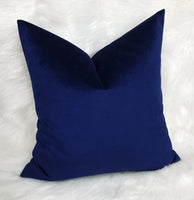 Royal Blue Velvet Cushion Cover