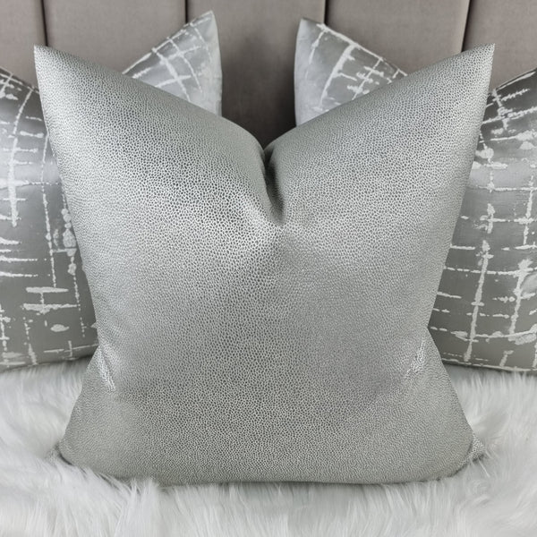 Langley Osborne Little  Handmade Cushion Cover Silver/Grey