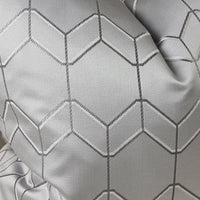 Filmore Satin Fabric Handmade Cushion Cover Silver