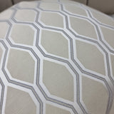 John Lewis Albany Fabric cushion cover Geometric Putty Beige Double Sided