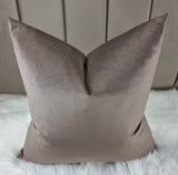 Designers Guild Velluto Velvet Cushion Cover Doeskin Brown