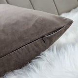 Designers Guild Velluto Velvet Cushion Cover Doeskin Brown