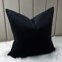 Designers Guild Velluto Velvet Cushion Cover Noir Black