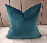 Designers Guild Velluto Velvet Cushion Cover Teal /Ocean