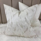 Lusso Marble Ivory Linen Cushion Cover Textured