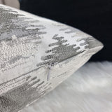 Etterick Slate Charcoal Silver Fabric Cushion cover Handmade Double Sided