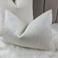 John Lewis Astar Fabric Cushion Cover Ivory Handmade