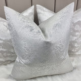 Athena Cushion Cover Luxurious Satin Platinum Silver Prestigious Textiles