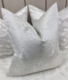 Athena Cushion Cover Luxurious Satin Platinum Silver Prestigious Textiles