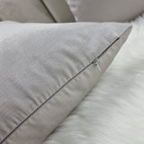 Plain Dove  Luxury Slightly Ribbed Satin Cushion Cover