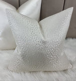 John Lewis Astar Fabric cushion Cover Ivory Handmade Double sided