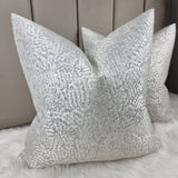 Luxury Art Mosaic Cushion Cover Silver