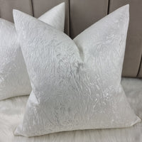 Frost Ivory Cushion Cover Luxurious Satin