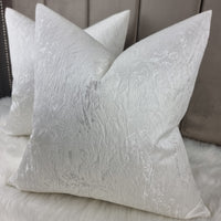 Frost Ivory Cushion Cover Luxurious Satin