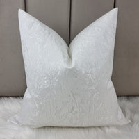 Frost Ivory Cushion Cover Luxurious Satin