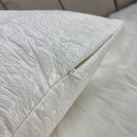 Frost Ivory White Cushion Cover Luxurious Satin