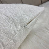 Frost Ivory Cushion Cover Luxurious Satin